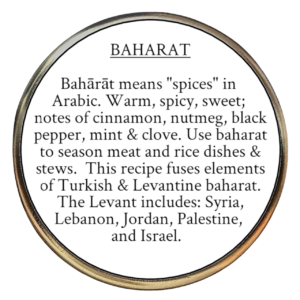 Baharat (Lebanese, Middle East Spice Blend)