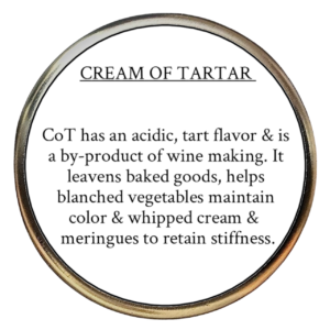 Cream of Tartar (Tartrate kalium)