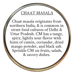 Chaat Masala (Indian spice blend)