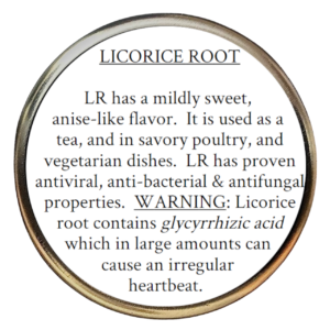 Licorice root (Glycyrrhiza glabra)