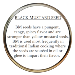 Mustard Seed, black, (Brassica nigra)