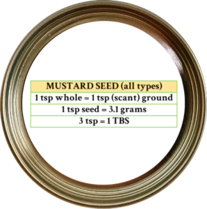 Mustard seed, yellow (Sinapis alba) 