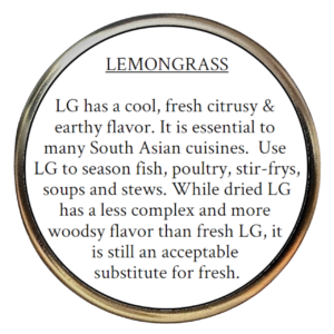 Lemon grass (Cymbopogon citratus)