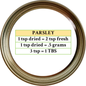 Parsley (Petroselinum crispum)