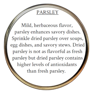 Parsley (Petroselinum crispum)