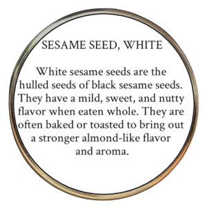 White Sesame Seed (Sesamum indicum)